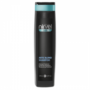 Nirvel Artic Blond Shampoo is specially developed for care and maintenance of cool-blonde hair. Thanks to the purple pigments that the shampoo contains, it neutralizes unwanted warm tones.