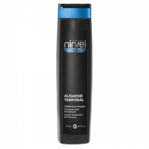 Nirvel Styling Alisador Temporal Värmeskydd är en hårlotion som förbättrar din hårkvalitet och skyddar håret från yttre påverkan samt från värmeskador från hårstylingverktyg.